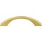 Jeffrey Alexander 96 mm Center-to-Center Brushed Gold Flared Philip Cabinet Pull 767-96BG - alternate 8